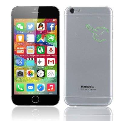Blackview Ultra A6 Android 4.4 Phone - MTK6582 Quad Core CPU, Back Touch (Grey)