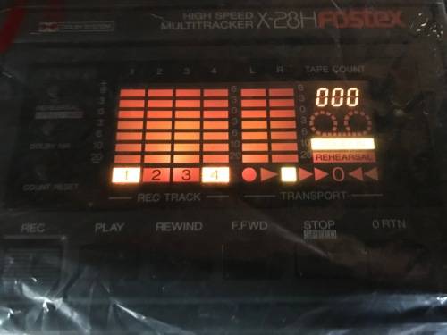 FOSTEX X-28H MULTITRACKER  HIGH SPEED  4 TRACK CASSETTE AUDIO RECORDER