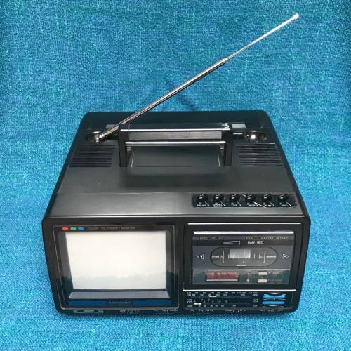 INTERVISION TV RADIO CASSETTE COMBI,  VINTAGE COLLECTORS ITEM