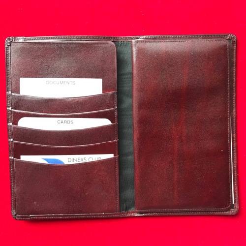 Leather calender case pouch in box LOT 2, vintage, still new,