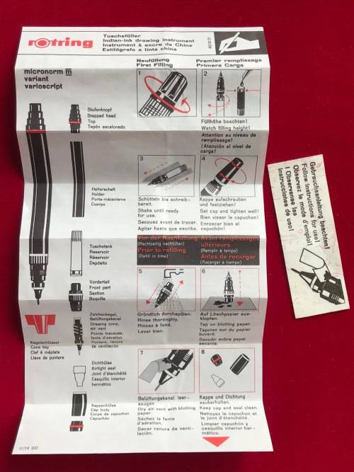 Rotring Indian-Ink drawing instrument , vintage