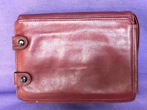 Canon leather hand case / purse , vintage, collectors item