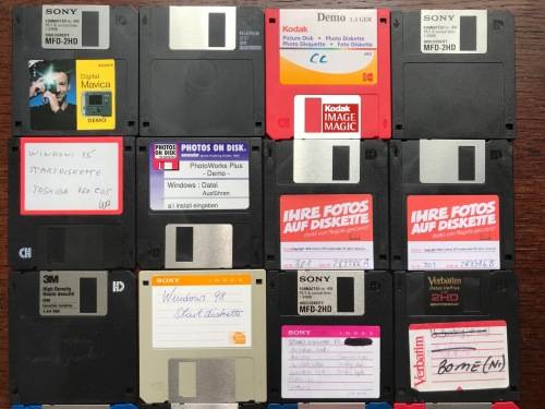 Disk - Disc 3.5` LOT  4    (20xdisks) 2HD, second hand, vintage