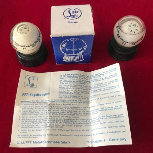 Lufft Kugelkompass 2x, vintage, collectors item