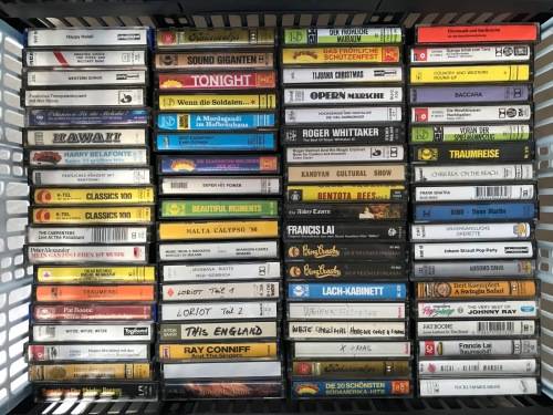 Vintage music tapes 96 tapes , collectors item, mixed music ,tape
