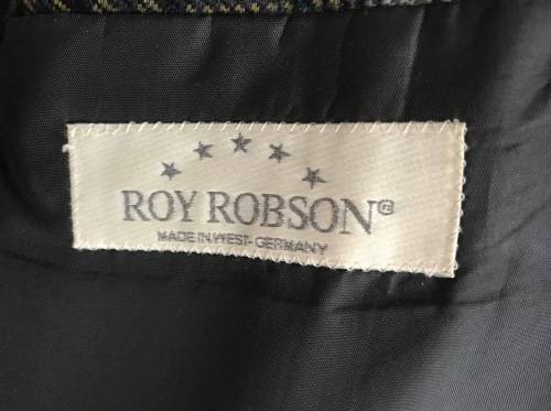 Roy Robson Men`s checkered jacket and grey trousers ,Made in West Germany, size 52 + tie