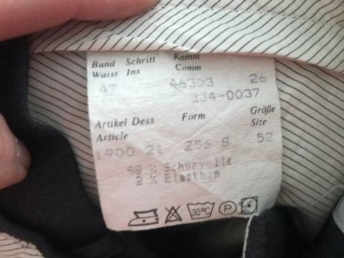 Roy Robson Men`s checkered jacket and grey trousers ,Made in West Germany, size 52 + tie