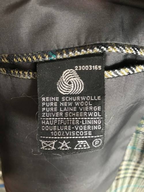 Roy Robson Men`s checkered jacket and grey trousers ,Made in West Germany, size 52 + tie