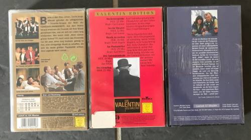 VHS Movie Lot 3 , 3 x movie in german language ,Comedian Harmonists,Karl Valentin,Amerika