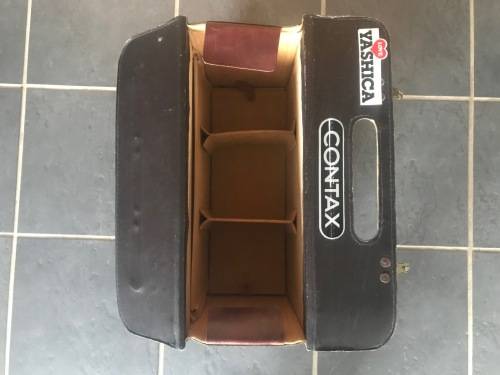 Pilot Leather Case , travel bag, vintage, from the 70s/80s Germany, size approx:18cm x 31cm x 45cm