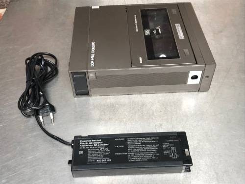 Bauer VHS Tape Cassette Recorder / Player, portable , VRP 30 , rare, in working condition