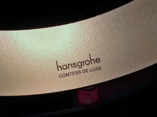 Hansgrohe Comtess de luxe illuminated mirror mixage, shaving and cosmetic mirror, Made in Germany