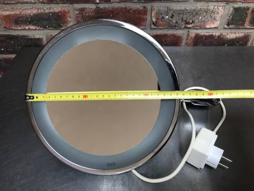 Hansgrohe Comtess de luxe illuminated mirror mixage, shaving and cosmetic mirror, Made in Germany