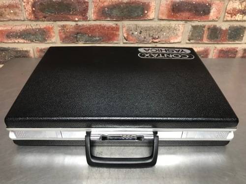 Vintage Samsonite Classic Black Hard Shell Slim Brief Case with Combo Lock, from 70/80ties Germany