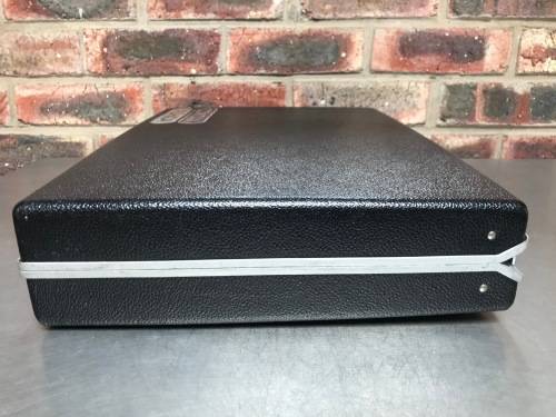 Vintage Samsonite Classic Black Hard Shell Slim Brief Case with Combo Lock, from 70/80ties Germany