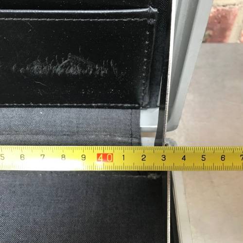 Vintage Samsonite Classic Black Hard Shell Slim Brief Case with Combo Lock, from 70/80ties Germany