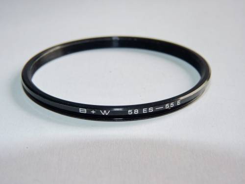 BW Metal Adapter Ring F 55mm - L 58mm, B+W, Filter 55mm to Lens 58mm