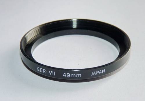 Metal Adapter Ring Serie 7 to 49mm, Filter Serie 7 to Lens 49mm, Serie VII,