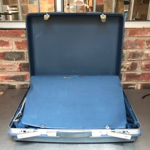 Samsonite Suitcase retro vintage blue from the 70s