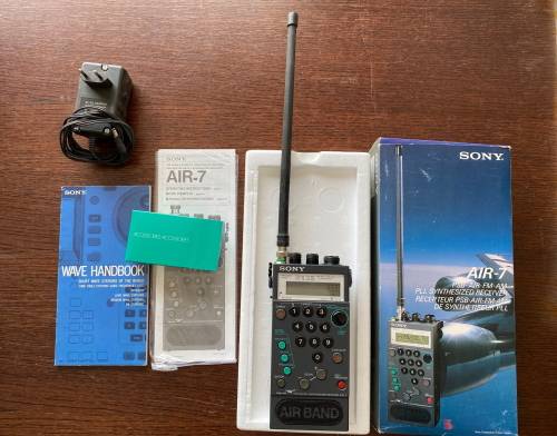 Sony Air 7 original box and instructions, working, incl. Power Adapter, Radio, Air, vintage, 1985