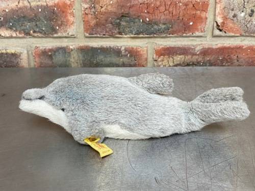 Steiff dolphin 2320/25, Germany, collectors item, vintage, kids toy, made in Germany