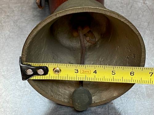 Brass Hand Bell with leather strap, collectors item, vinatge