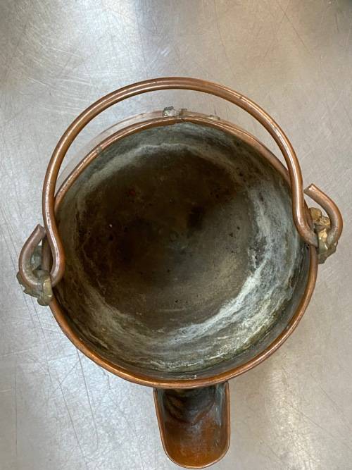 Copper can pot cauldron, vintage, collectors item,hight approx. 21cm, weight : 384gr