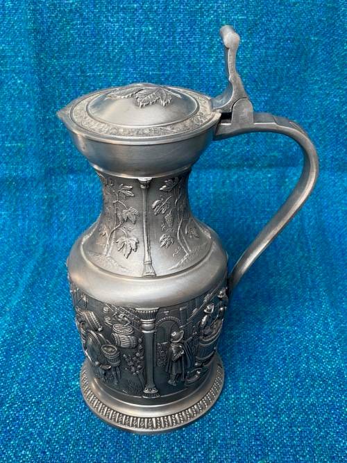 Pewter Wine Jug ,Beer Mug, SKS Design Germany,70s, Lot9, hight 23cm,859gr