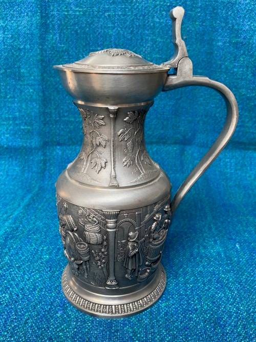 Pewter Wine Jug ,Beer Mug, SKS Design Germany,70s, Lot9, hight 23cm,859gr