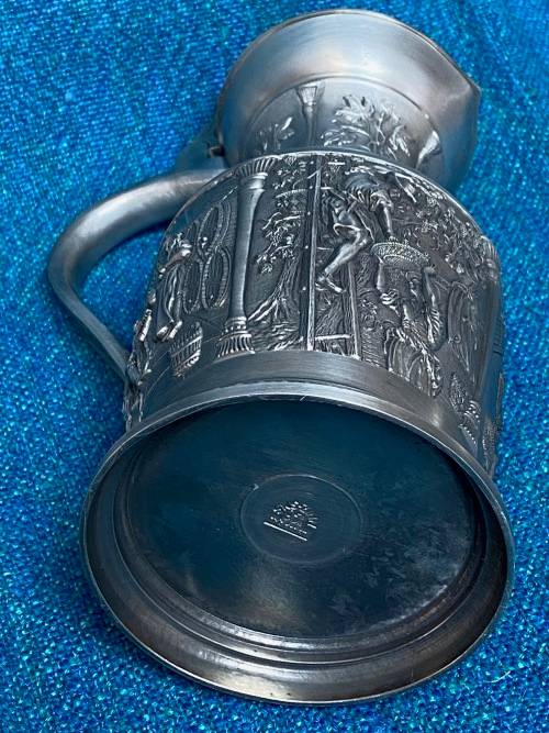 Pewter Wine Jug ,Beer Mug, SKS Design Germany,70s, Lot9, hight 23cm,859gr