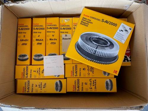 Kodak S-AV 2000 Projector Slide Tray / Magazine LOT F  (Lot of 13 trays)