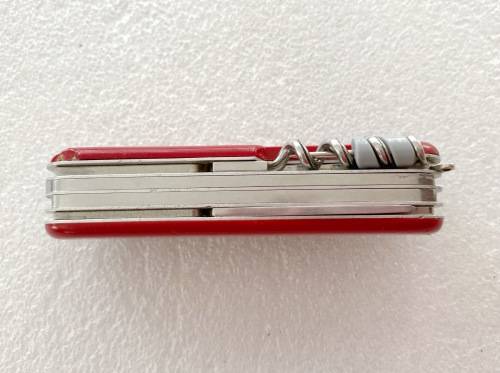 Victorinox Officier Suisse (red) vintage, pocket knife,Switzerland, stainless, rostfrei,