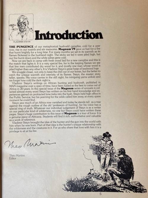 Vintage Magnum magazine 80/81, + extra 6 big old photos of old rifles, vintage , collectors item