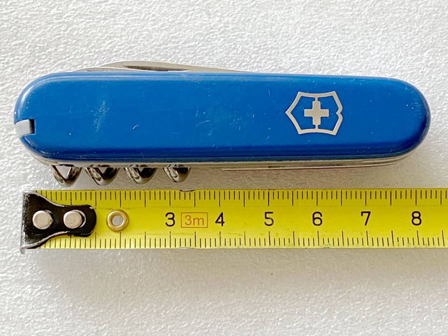 Victorinox Officier Suisse , blue and red cover, vintage pocket knife,Switzerland, collectors item