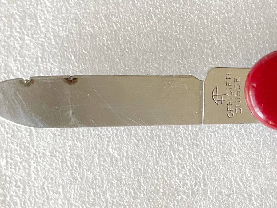 Victorinox Officier Suisse , blue and red cover, vintage pocket knife,Switzerland, collectors item