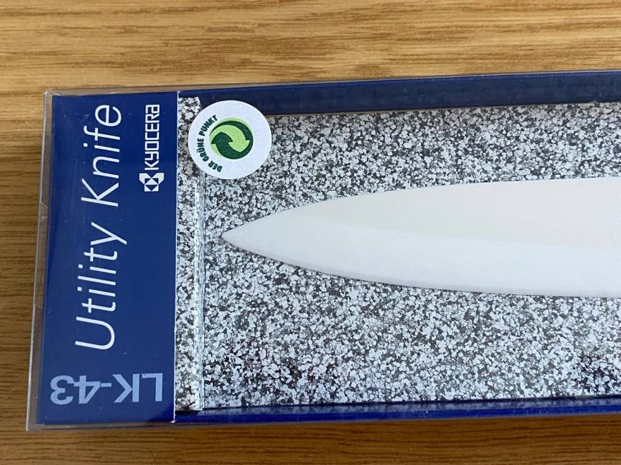 KYOCERA Utility Ceramic Knife LK-43, plastic/ceramic, blade length: 13 cm NEW ! Black Handle .