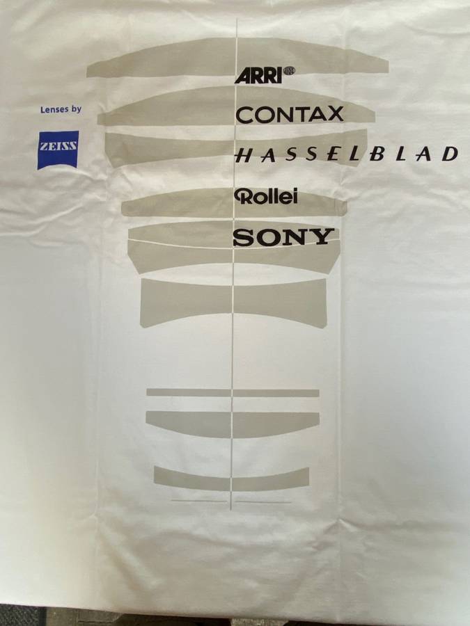 Zeiss T-Shirt white,still new,size XL ,Germany,vintage,collectors item