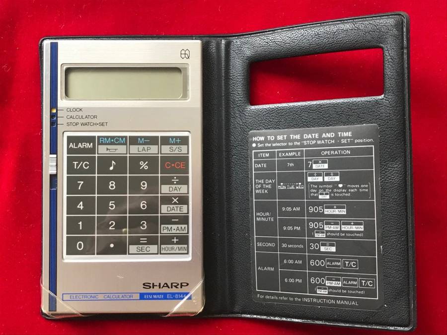 Sharp EL-8144 Calculator, collectors item, vintage