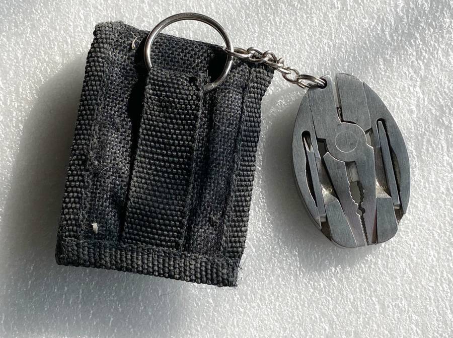 Mini Multi Pocket Tool, stainless steel, vintage