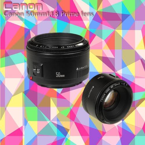 Canon 50mm 1:1.8 prime lens