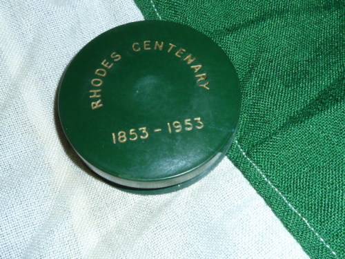RHODESIA 1953 RHODES CENTENARY CROWN - in original holder  (Silver)