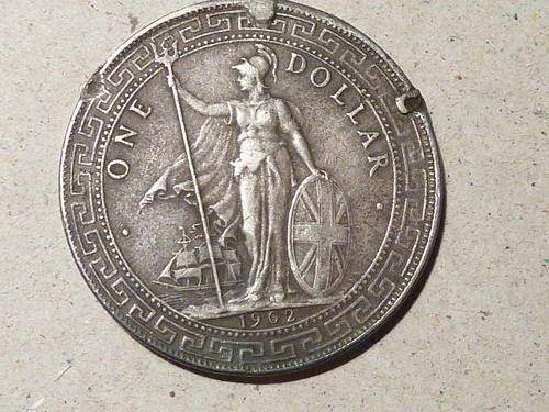 BRITISH  Trade Dollar 1902  - Solid 925 silver