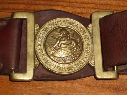 RHODESIAN  Very Scarce BSAP  Belt & Buckle