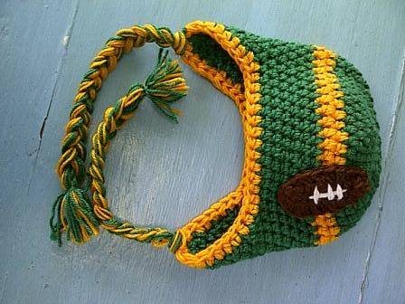 Crafty Stuff: Crochet Baby SPRINGBOK Earflap hat with rugby ball