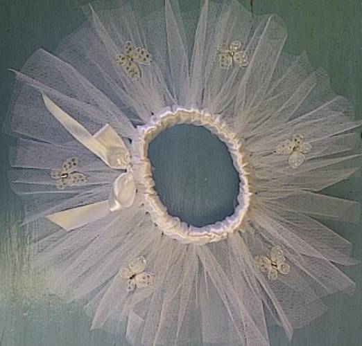 Crafty Stuff: Crochet Baby Photo Props..White TUTU with Butterflies