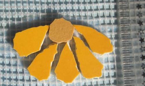 Crafty Stuff: Mosaic Insert: Daisy Yellow: Mosaic made easy!