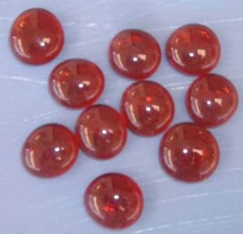 Crafty Stuff : Glass Pebble: Burnt Orange