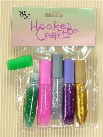 Crafty Stuff: Glitter Glue: Multicolours (5 tubes)