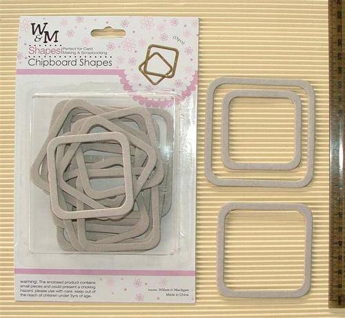 Crafty Stuff: Chipboard Square Frames
