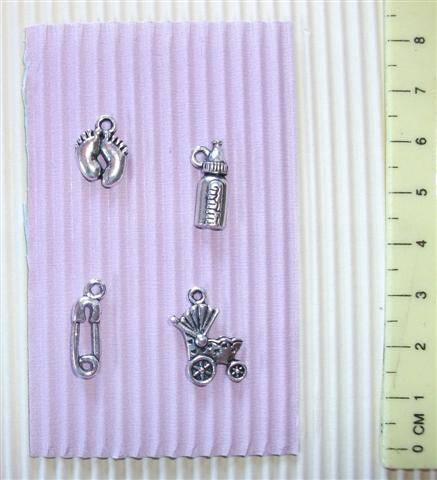 Crafty Stuff: Metal Deco Baby (4) charms